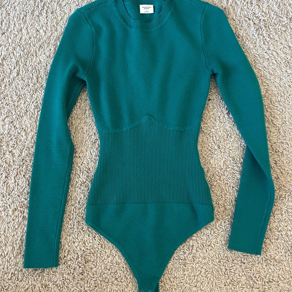 Teal Long Sleeve Bodysuit